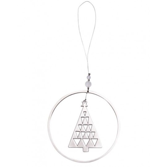 Raeder - Μεταλλικό Διακοσμητικό Christmas Tree Silver 