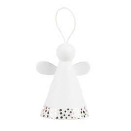 Raeder - Πορσελάνινο Στολίδι Bell Angel Golden Dots