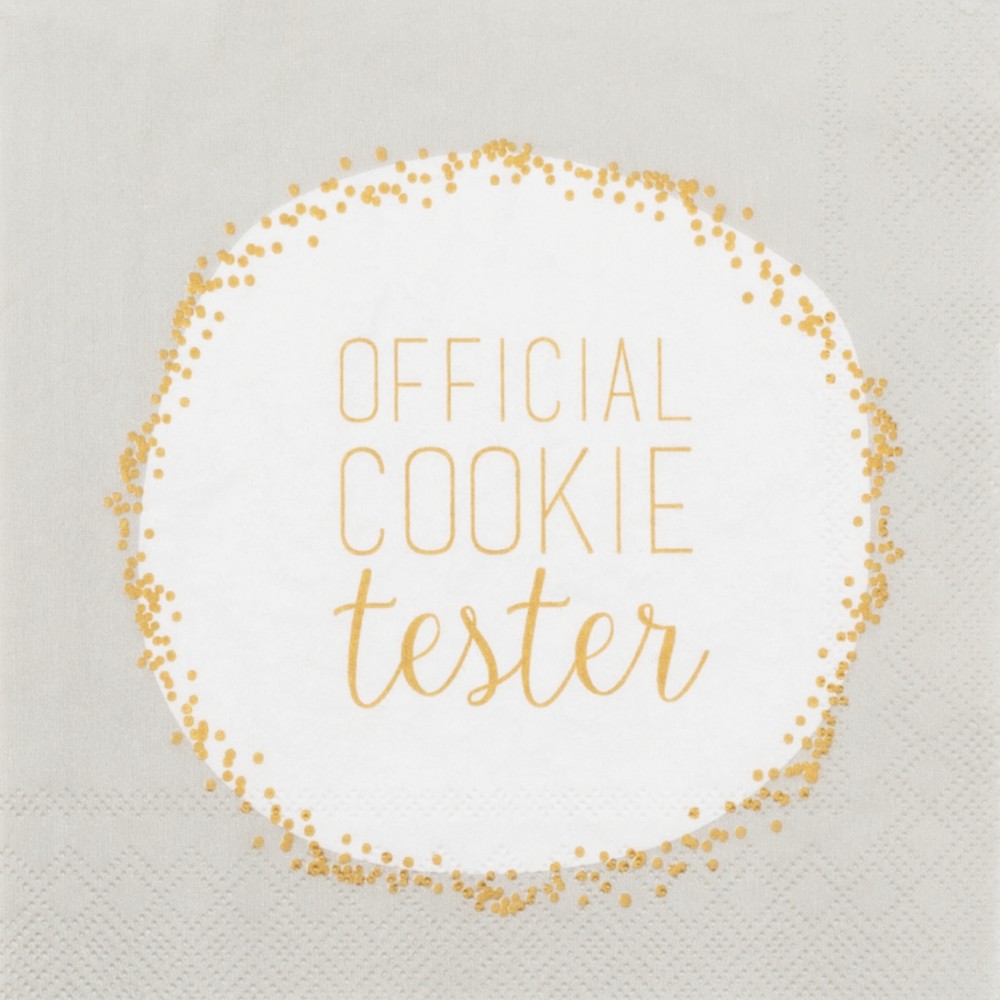 Raeder - Χαρτοπετσέτα Cocktail Official Cookie Tester