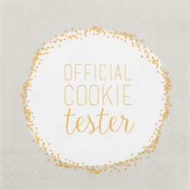 Raeder - Χαρτοπετσέτα Cocktail Official Cookie Tester
