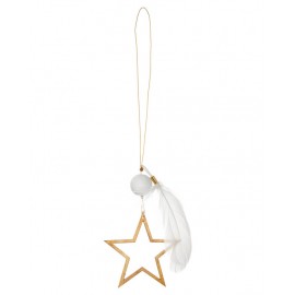 Raeder - Χριστουγεννιάτικο Στολίδι Χρυσό Αστέρι Με Φτερό