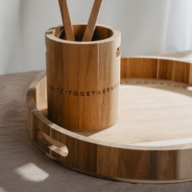 Raeder - Στρογγυλός Ξύλινιος Δίσκος Happiness Is All Around Raeder - Στρογγυλός Ξύλινιος Δίσκος Happiness Is All Around