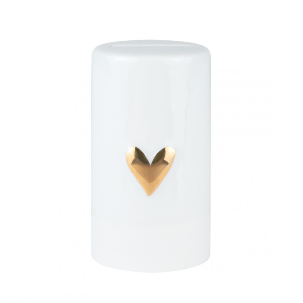 Raeder - Πορσελάνινος Κουμπαράς Heart Gold