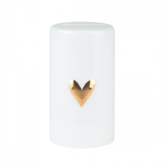 Raeder - Πορσελάνινος Κουμπαράς Heart Gold