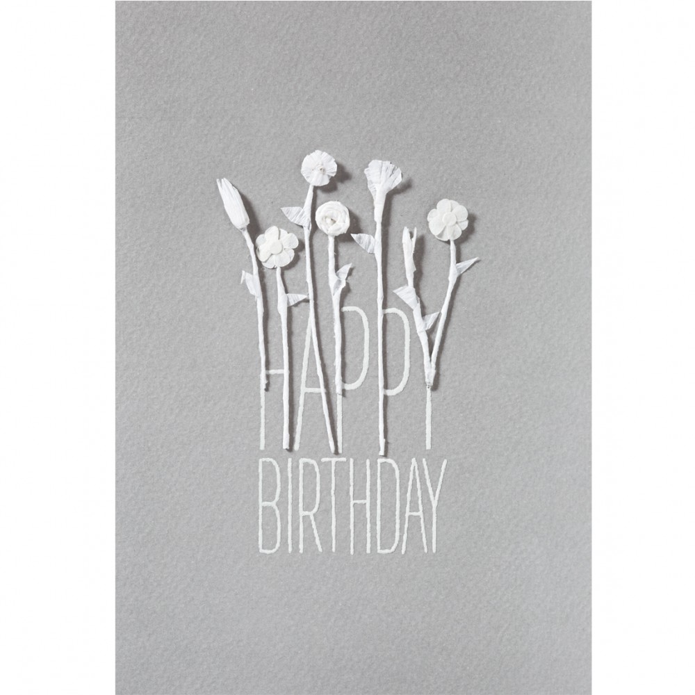 Raeder - Ευχετήρια Κάρτα "Happy Birthday" Grey