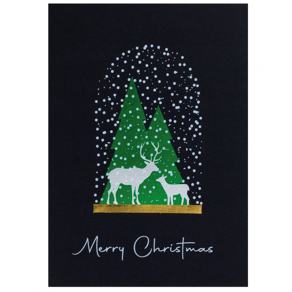 Raeder - Ευχετήρια Κάρτα Merry Christmas Black