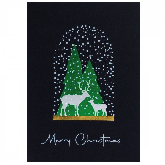 Raeder - Ευχετήρια Κάρτα Merry Christmas Black