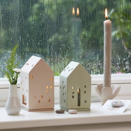 Raeder - Πήλινη Βάση Για Κερί  Flower Beige