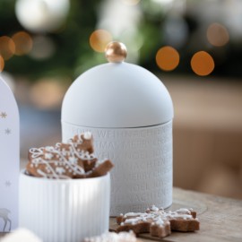 Raeder - Πορσελάνινο Βάζο Αποθήκευσης Merry Christmas Multilingual