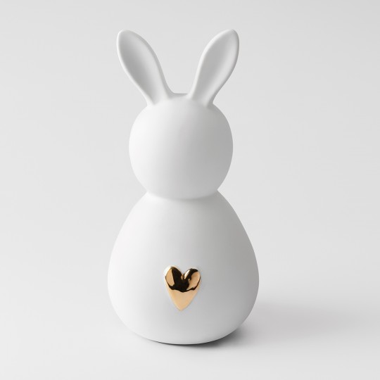 Raeder - Πορσελάνινο Διακοσμητικό Bunny Μan Gold Heart Large