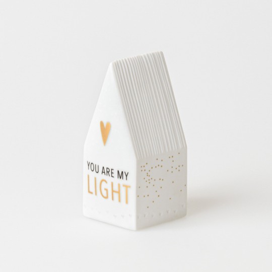 Raeder - Πορσελάνινo Διακοσμητικό Φωτιστικό Mini LED You Are Mylight