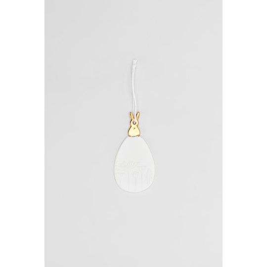 Raeder - Πορσελάνινο Κρεμαστό Διακοσμητικό Egg Apricot