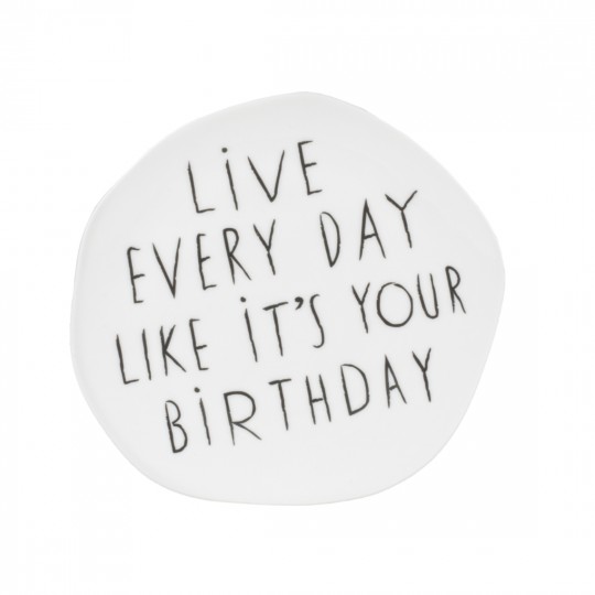 Raeder - Πορσελάνινο Πιατάκι D14cm "Live Every Day"