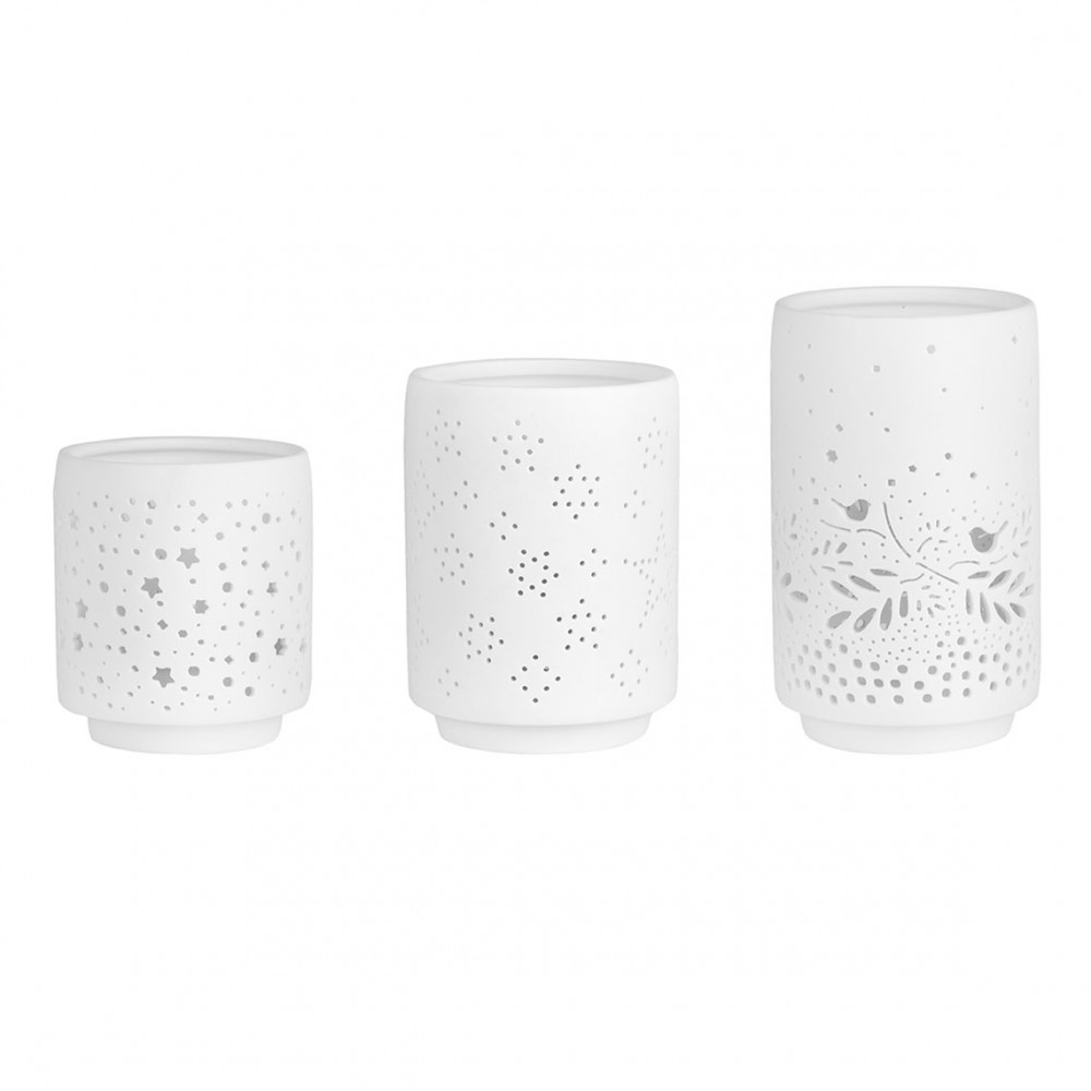 Raeder - Σετ 3 Πορσελάνινa Ποτηράκια Για Ρεσώ Winter Motifs