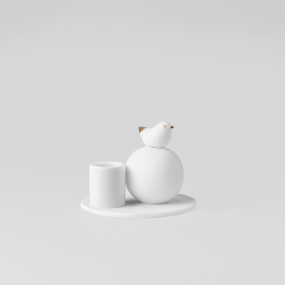 Trevoly By Raeder - Πορσελάνινη Βάση Για Κερί Bird