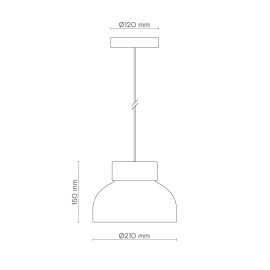 Robin - Κρεμαστό Φωτιστικό Reiko Λευκό