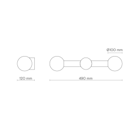 Robin - Απλίκα Τοίχου Rigoberta Duo Black