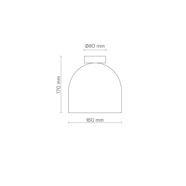 Robin - Φωτιστικό Οροφής Rio Κόκκινο