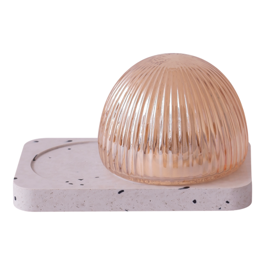 Robin - Επιτραπέζιο Φορητό Φωτιστικό LED White Terrazzo Amber Dimmable