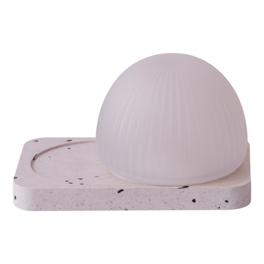 Robin - Επιτραπέζιο Φορητό Φωτιστικό LED White Terrazzo Sanded Dimmable
