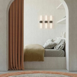 Robin - Απλίκα Τοίχου LED Roos Black