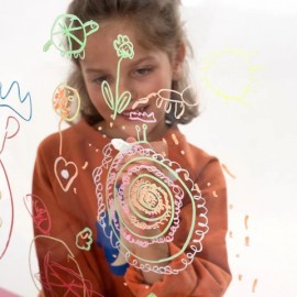 Super Petit - Σετ 5 Κηρομπογιές Πολλαπλών Επιφανειών Neon