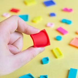 Super Petit - Επιφάνεια Σιλικόνης Με Τουβλάκια Mosaic Game Blue