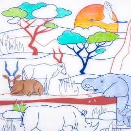 Super Petit - Σουπλά Σιλικόνης Για Ζωγραφική Wildlife Savanna Super Petit - Σουπλά Σιλικόνης Για Ζωγραφική Wildlife Savanna