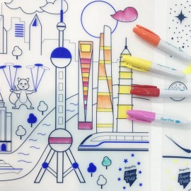 Super Petit - Σουπλά Σιλικόνης Για Ζωγραφική Artist Futurist City Super Petit - Σουπλά Σιλικόνης Για Ζωγραφική Artist Futurist City