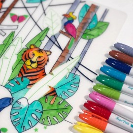 Super Petit - Σουπλά Σιλικόνης Για Ζωγραφική Wildlife Jungle Super Petit - Σουπλά Σιλικόνης Για Ζωγραφική Wildlife Jungle
