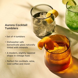 Viski - Σετ 4 Ποτήρια Cocktail Aurora Multicolour