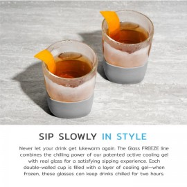 Host - Ποτήρι Whisky FREEZE™ Cooling Cup Γκρι Σετ 2