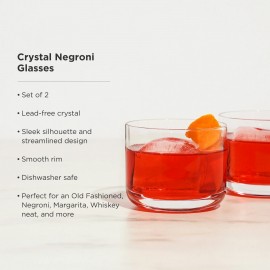Viski - Σετ 2 Ποτήρια Raye Crystal Negroni