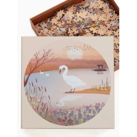 Vissevasse - Στρογγυλό Παζλ 1000 Κομματιών The Swan