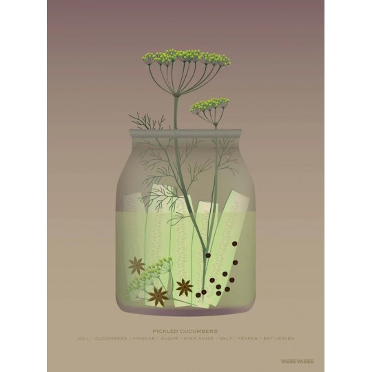 Vissevasse - Αφίσα 30x40cm Pickled Cucumbers