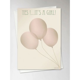 Vissevasse - Δίπτυχη Ευχετήρια Κάρτα It's A Girl