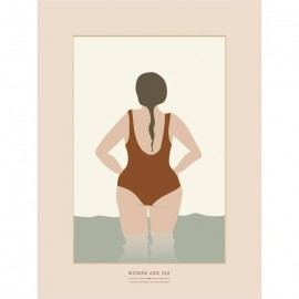 Vissevasse - Αφίσα 30x40cm Woman And Sea