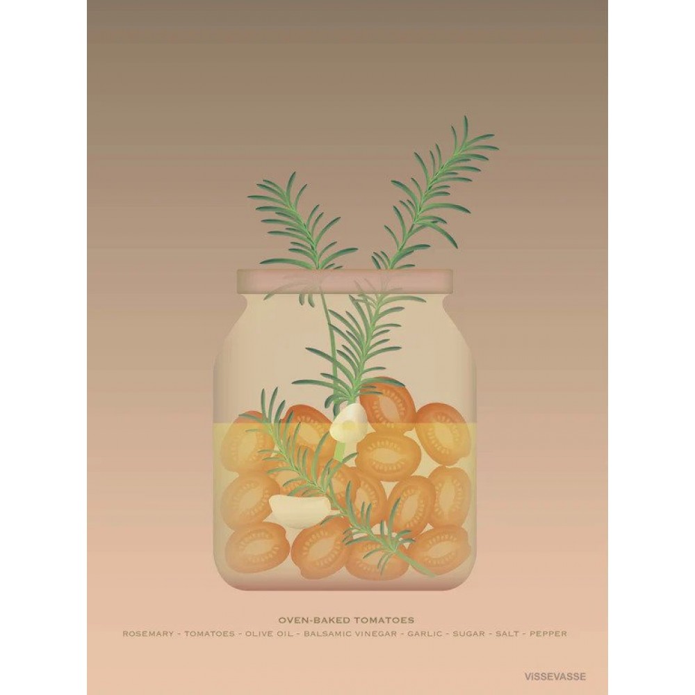 Vissevasse - Αφίσα 30x40cm Oven Baked Tomatoes