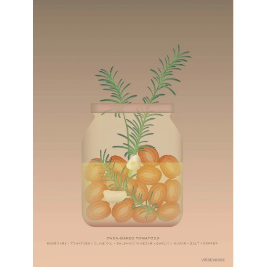 Vissevasse - Αφίσα 30x40cm Oven Baked Tomatoes