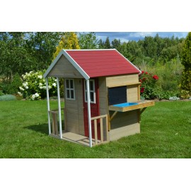 Wendi Toys - Ξύλινη Κουζίνα Για Σπιτάκι Εξωτερικού Χώρου