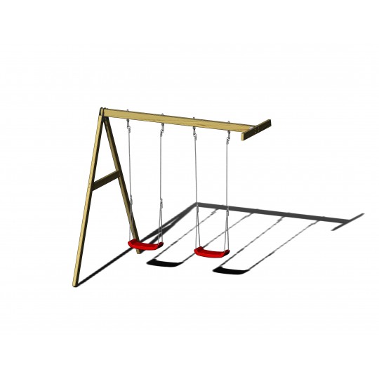 Wendi Toys - Σετ Διπλής Κούνιας Για Σπιτάκι/Πύργο Εξωτερικού Χώρου 