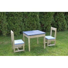 Wendi Toys - Σετ Ξύλινο Τραπεζάκι Εξωτερικού Χώρου Με 2 Καρεκλάκια