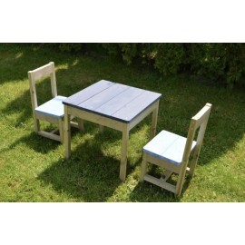 Wendi Toys - Σετ Ξύλινο Τραπεζάκι Εξωτερικού Χώρου Με 2 Καρεκλάκια