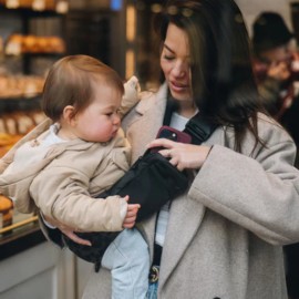 Wildride - Τσαντάκι Για Μάρσιπο Αγκαλιάς Black