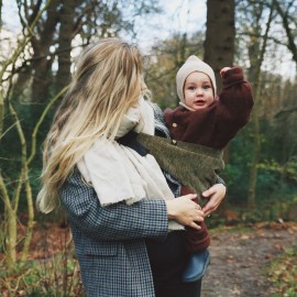 Wildride - Μάρσιπος Αγκαλιάς Για Νήπια Κοτλέ Olive Green