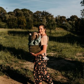 Wildride - Μάρσιπος Αγκαλιάς Για Νήπια Κοτλέ Olive Green