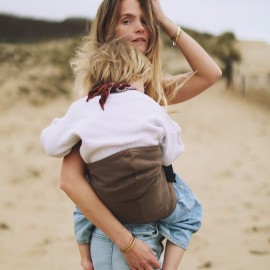 Wildride - Μάρσιπος Αγκαλιάς Για Νήπια Brown Linen