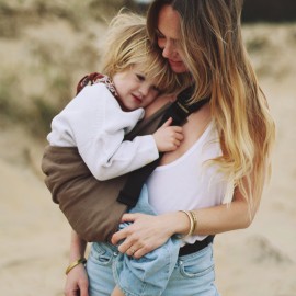 Wildride - Μάρσιπος Αγκαλιάς Για Νήπια Brown Linen