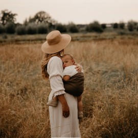 Wildride - Μάρσιπος Αγκαλιάς Για Νήπια Brown Linen