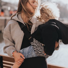 Wildride - Μάρσιπος Αγκαλιάς Για Νήπια Black Zebra